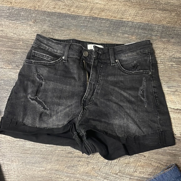 PLT leather shorts, garage skirt, UP jean skirt, H&M black shorts 6, PLT shorts - Picture 5 of 6